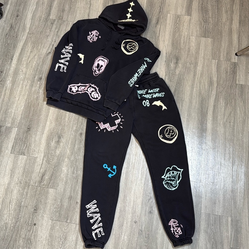 Pink Dolphin sweatsuit legendary